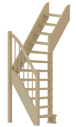 Лестница на второй этаж ЛС-91м+1 Правая