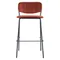 Барный стул Eirill, 71 см, кирпичный велюр с черными ножками