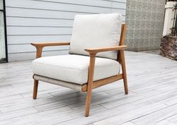 "Копенгаген" лаунж-зона 5-местная плетеная из роупа, каркас тик, цвет бежевый