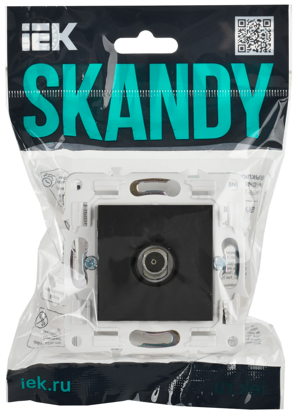 SKANDY Розетка TV оконечная SK-A12G графит IEK