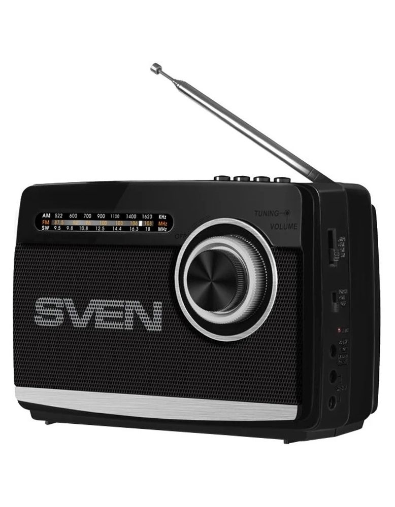 Радиоприемник портативный Sven SRP-535 черный USB SD/microSD