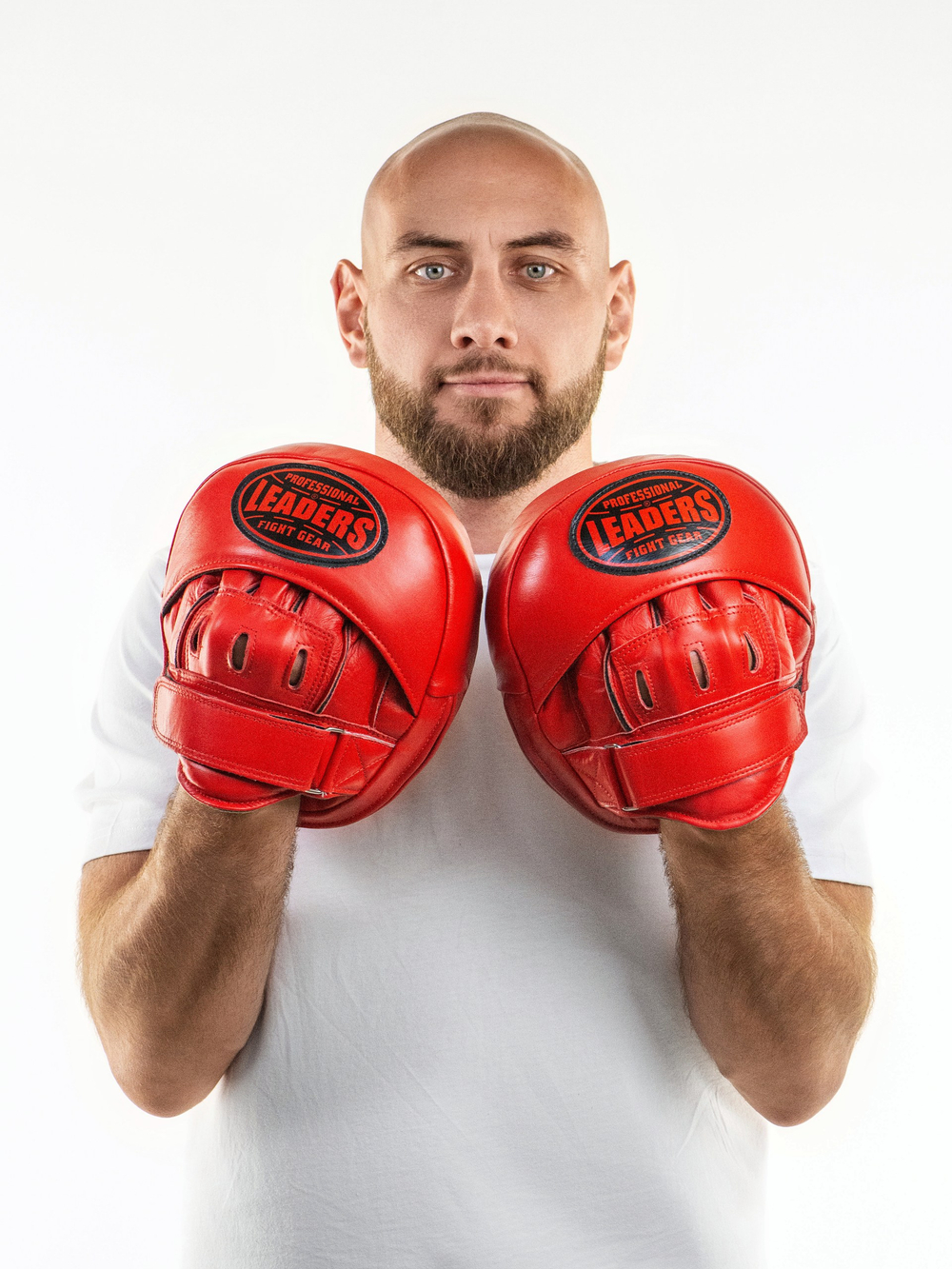 Лапы тренерские LEADERS MID-AIR RED ALERT (ONE, красный)