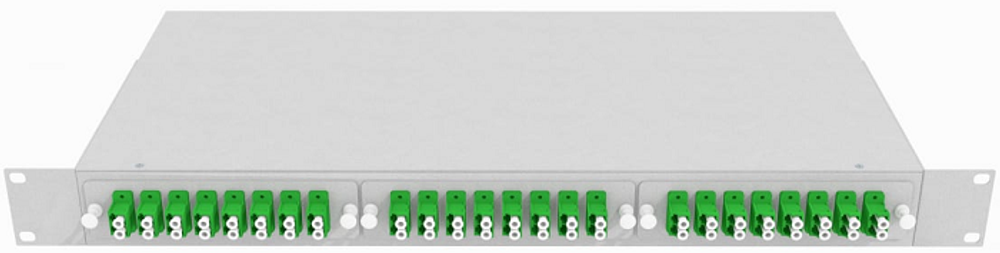 Кросс оптический стоечный  TopLAN КРС-Top-1U-48LC/A-OS2-GY