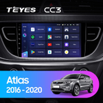 Teyes CC3 9" для Geely Atlas 2016-2020
