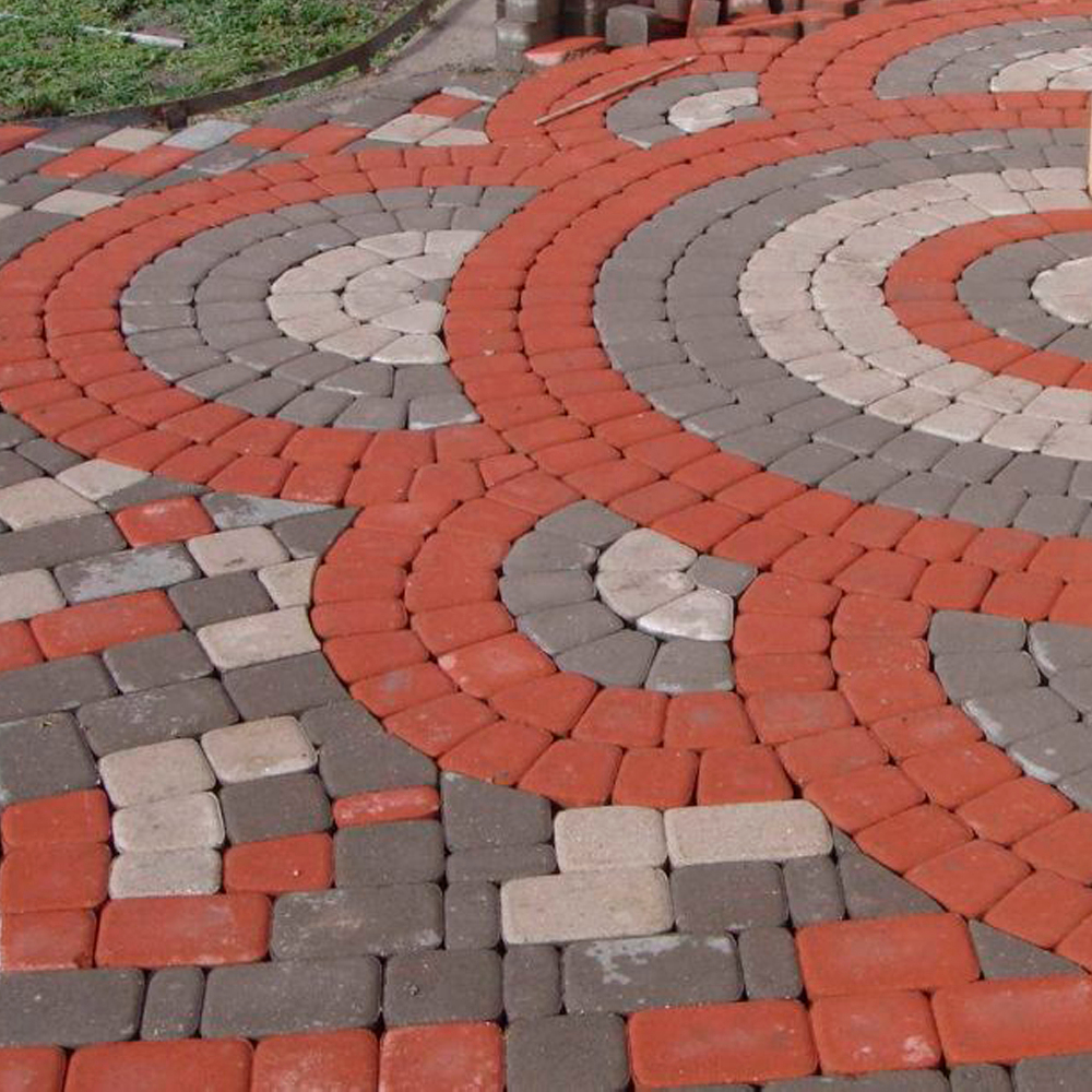 ТРОТУАРНАЯ ПЛИТКА КЛАССИКО - Б.2.КО.6 СТАНДАРТ СЕРЫЙ, КОМПЛЕКТ ИЗ 3 ВИДОВ ПЛИТ старый город