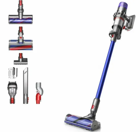 Вертикальный пылесос Dyson V11 Absolute (SV28) EU, Nickel/Blue