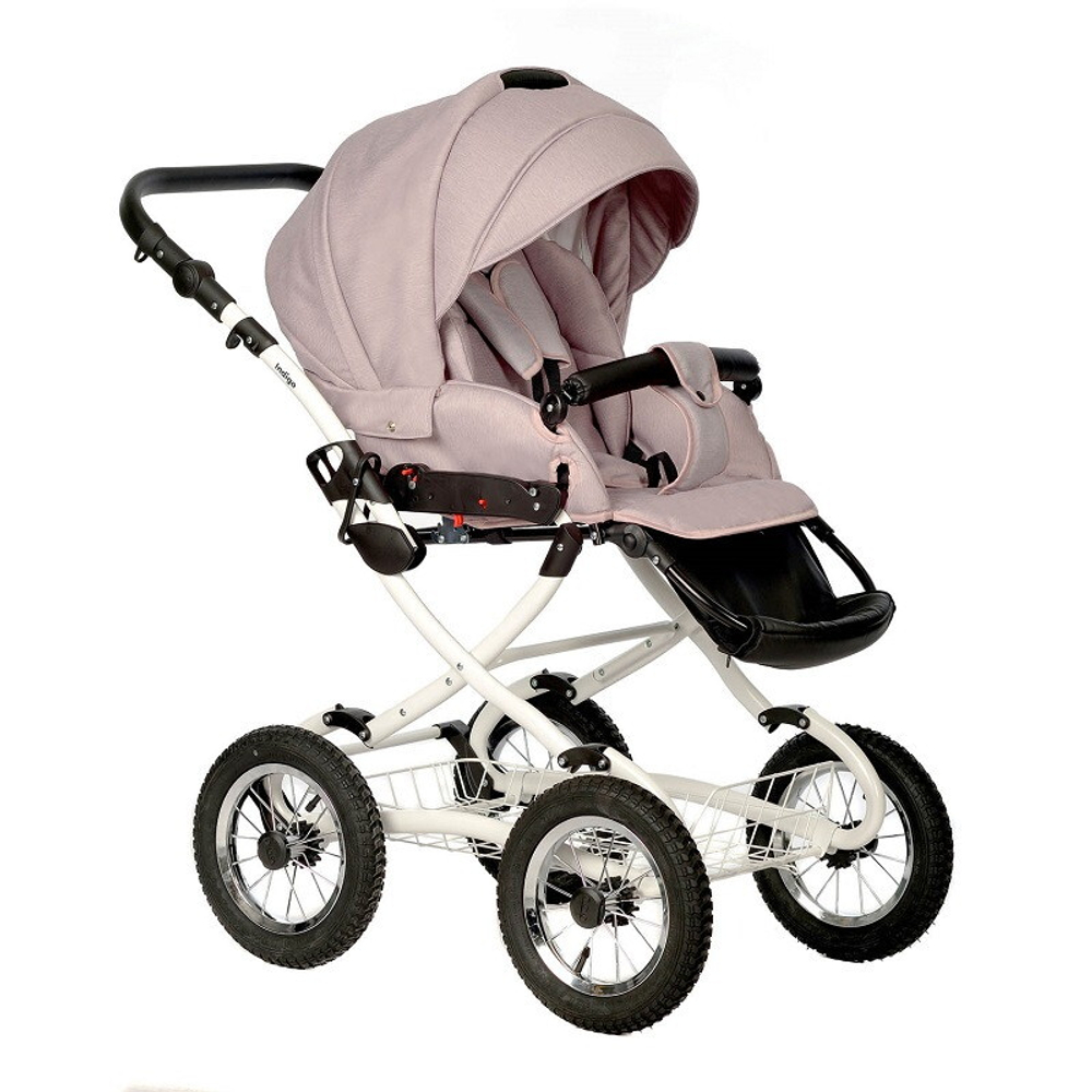 Детская коляска Indigo Barbara 21 Classic 2 в 1 Ba07 розовый