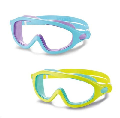 Маска для плавания детская Intex 55983 Kids Swim Masks комплект 2 шт / Очки маска для ныряния в бассейн и море Интекс от 3 до 8 лет
