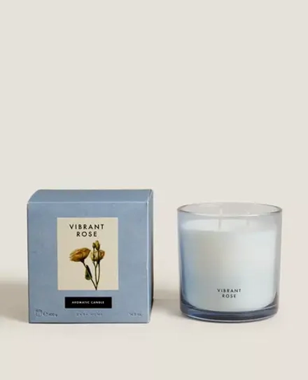 ZARA HOME АРОМАТИЧЕСКАЯ СВЕЧА VIBRANT ROSE (400 Г)
