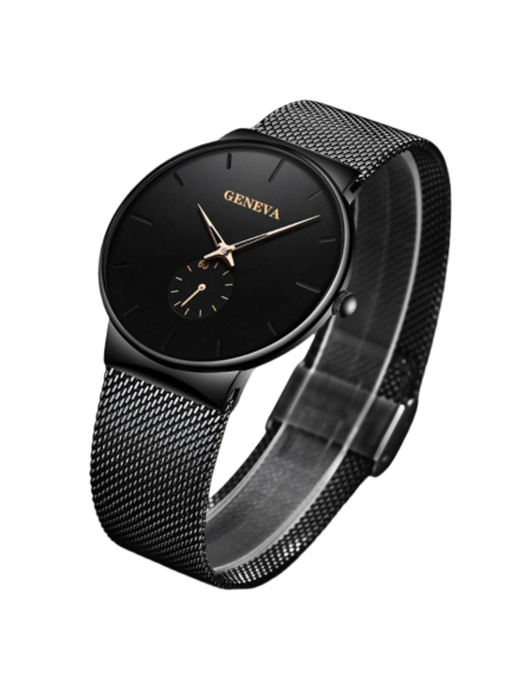 Часы наручные кварцевые на металлическом ремешке, черный W9022120-01