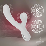 Вибратор SecretDate SD-WM18N11 стимулятор клитора и точки G, серый