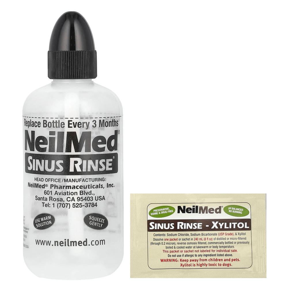 NeilMed, Sinus Rinse®, ксилитол, набор Sinus Rinse™, набор из 2 предметов