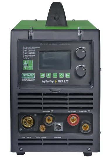Lightning MTS 225 (MIG/TIG/STICK) Everlast Сварочный полуавтомат 2EV225MTS — полупрофессиональный сварочный полуавтомат для монтажников, 225 А