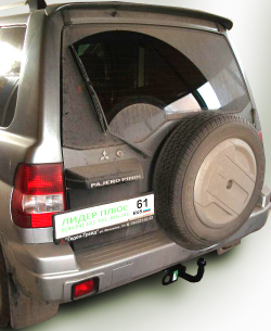 Фаркоп(прицепное) Лидер-Плюс для MITSUBISHI PAJERO PININ (H6) 1999-2006(паспорт и сертификат в комплекте)(без электрики)M108-A