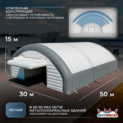 Мобильный пневматический ангар «Центр Решений», 50×30×15 м