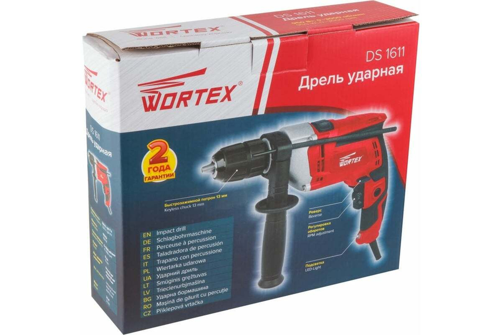 Ударная дрель WORTEX DS 1611 DS161100029