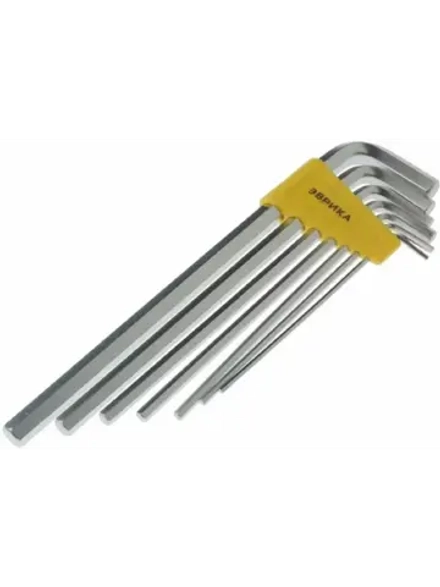 Набор ключей шестигранных ER-25107XL Г-образных 2.5-10мм 7пр