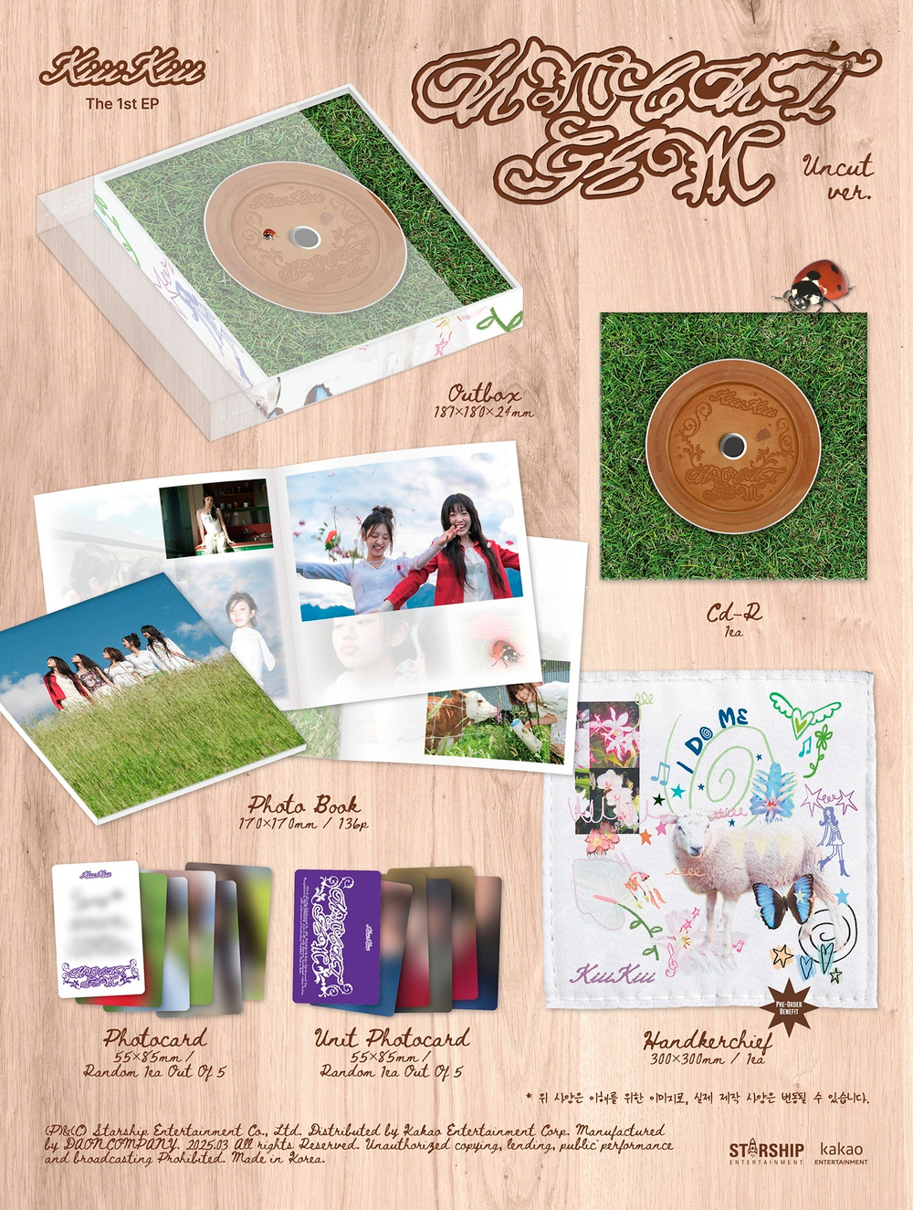 Альбом KiiiKiii - UNCUT GEM (UNCUT Ver.)