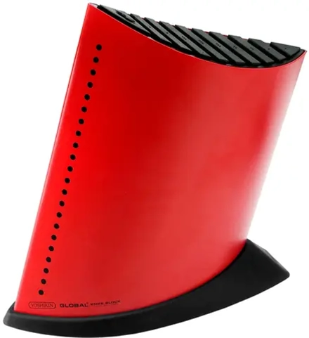 Global Блок Global для 9 ножей красный