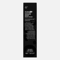 ALLIES OF SKIN 0,1% Retinal & Peptides Advanced Repair Night Cream Усиленный ночной восстанавливающий пептидный крем с 0,1% ретиналем, 48 мл