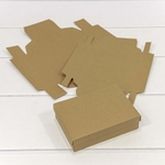 Коробка Для конфет сборная 14.5х10х4 см (Коричневый, Крафт)