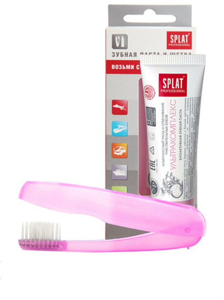 СПЛАТ Дорожный набор Ультракомплекс 40мл + зубная щетка