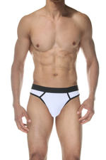 Белые мужские трусы-стринги (Размер: XL) (Цвет: белый)