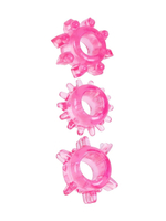 Эрекционные кольца Erowoman-Eroman, комплект из 3 розовых