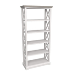 Стеллаж «Форест» сквозной белый воск/антрацит