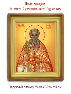 Иоанн Бороздин священномученик. Икона на холсте.