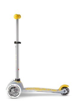 Самокат Mini Micro Deluxe Flux LED неоновый желтый