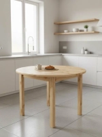 Стол обеденный круглый 1100 мм сосна, без покраски