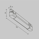 Трековый светильник Technical TR196-3-10W2.7K-W