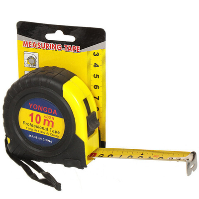 Рулетка 10 м, обрезиненный пластик, 24 мм, с фиксатором, SPE13806-76/10, шт