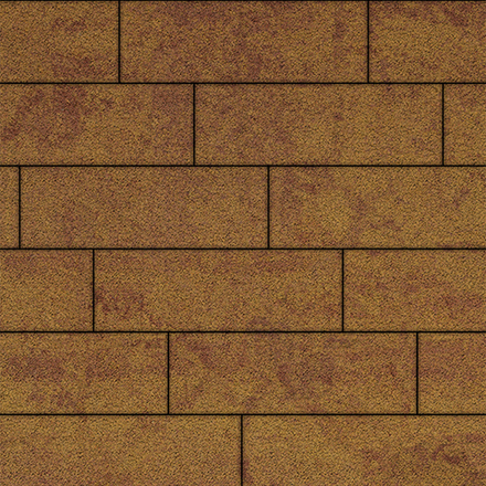 Тротуарная плитка ПРЯМОУГОЛЬНИК 750х250 мм - Листопад гранит Каир