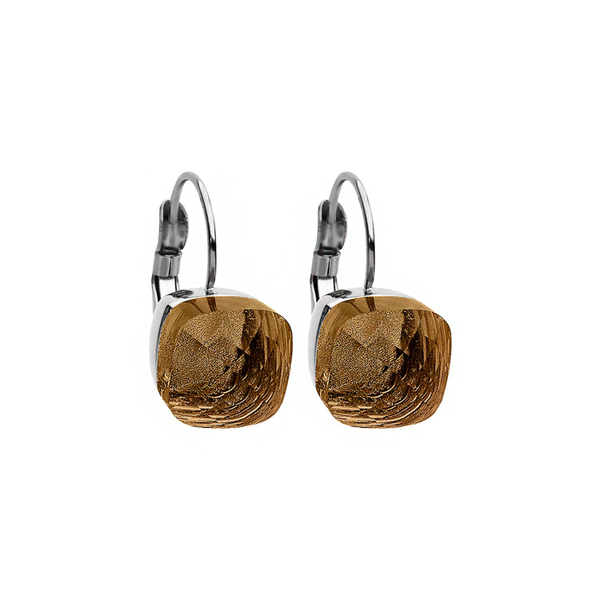 Серьги Qudo Firenze cognac 304012 BR/S