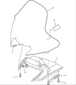 Стекло ветровое Yamaha VK10 8FN772100000