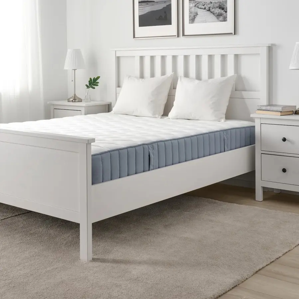 Матрас - VÅGSTRANDA /VАGSTRANDA IKEA/ ВОГСТРАНДА  ИКЕА,  200х160 см, белый/серый