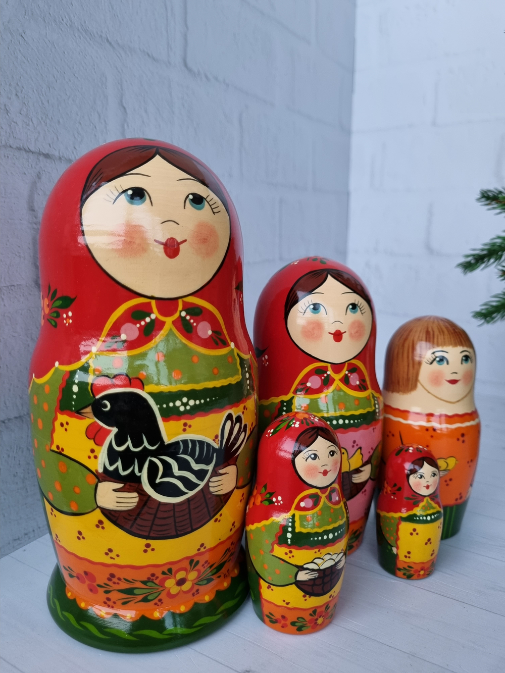 Матрешка "с курочкой" традиция 5 мест