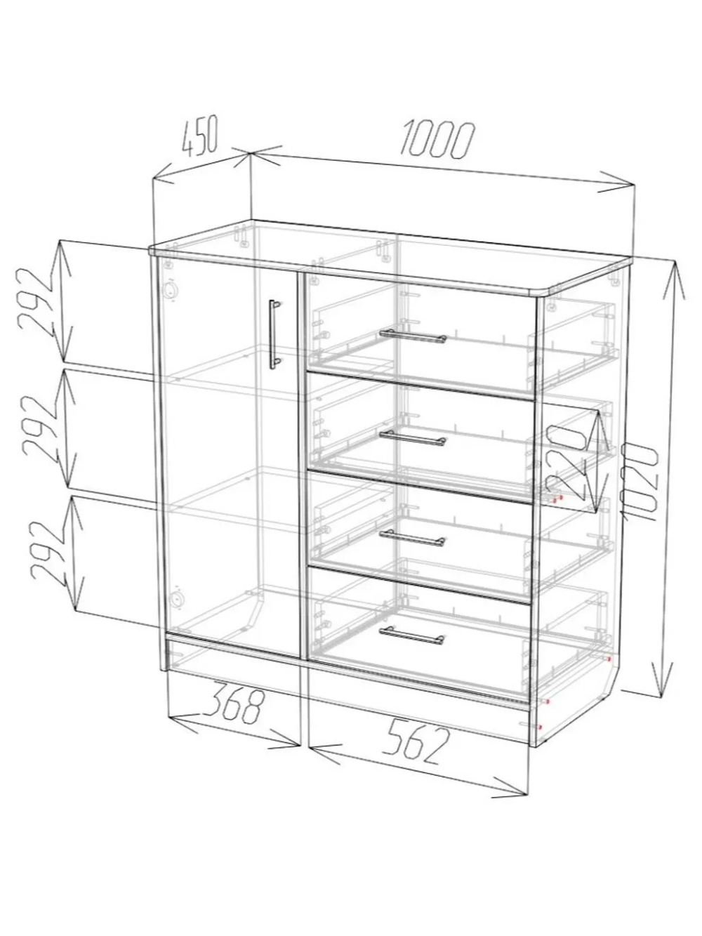 Комод-09 Сонома