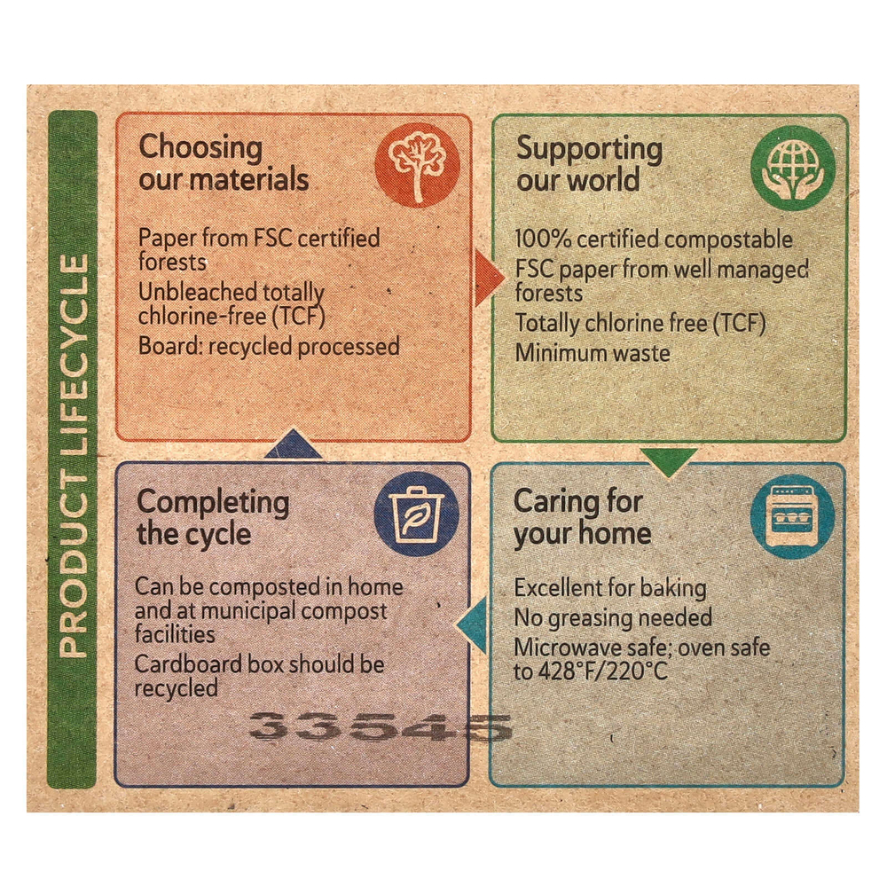 If You Care, формы для выпечки, большие, 60 шт.