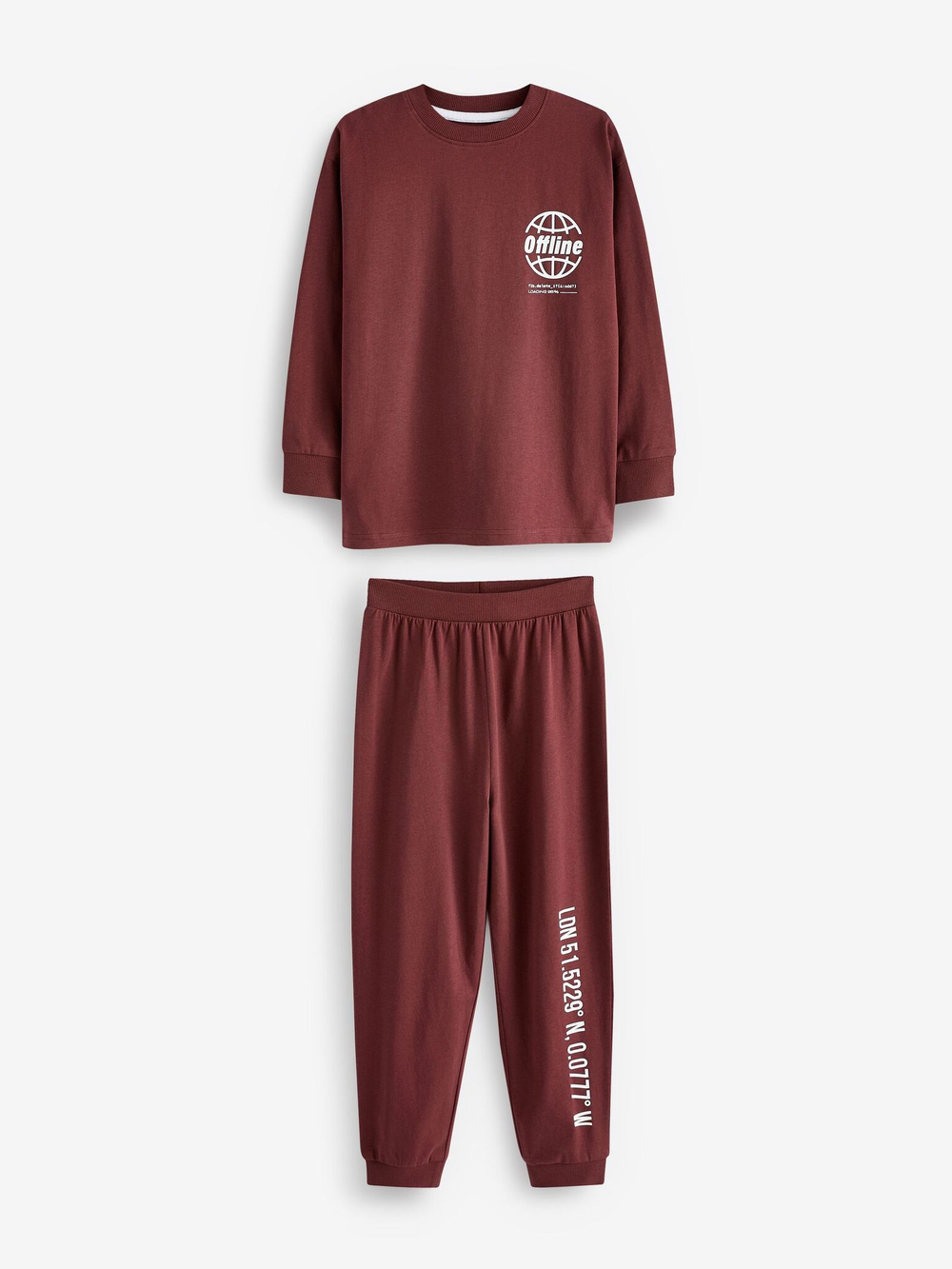 Пижама для мальчика Next K99-112, 3 шт., Бордовый, Зеленый, Голубой