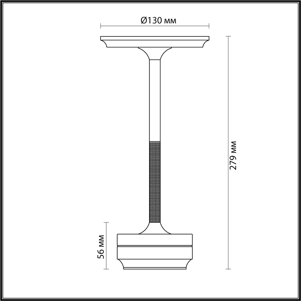5034/6TL L-VISION ODL24 387 черный никель/металл/акрил Настольная лампа LED 6W 3000K-5700K 300Лм TET-A-TET