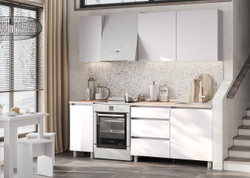 Кухня «Денвер» Белая 160 см