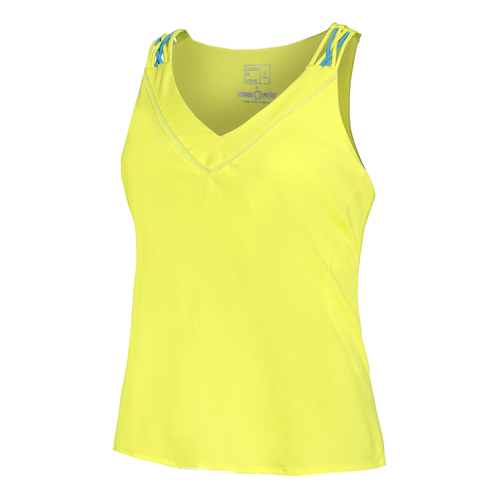 Женская теннисная майка Lucky in Love Entwine Racerback Tank Top Women - Yellow
