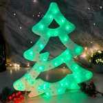 Гирлянда-панно "Елка" LED лампы, d40см, цвет зеленый, ZL-4А