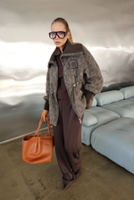 Пальто демизезонное из шерсти на кулиске