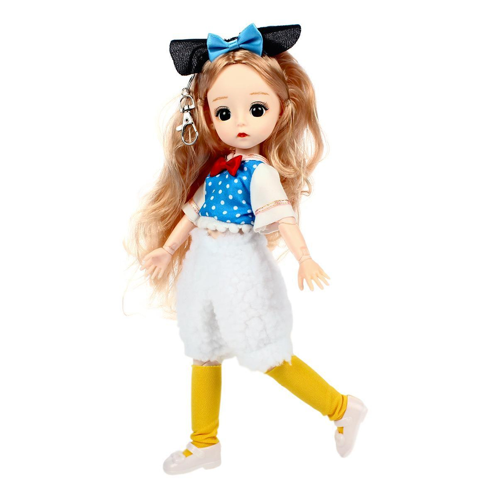 Кукла Классическая 31см с бантиками, шарнирная, пакет YX209
