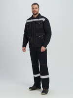 Костюм Троя-2 СОП (тк.Саржа,320) п/к, т.синий/бежевый