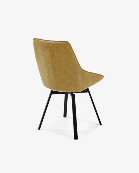 Крутящийся стул Haston горчичный | La Forma | Испания | Купить в Hallberg.ru